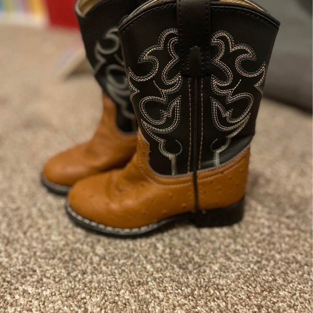 Smoky Black Boots-Toddler 8.5